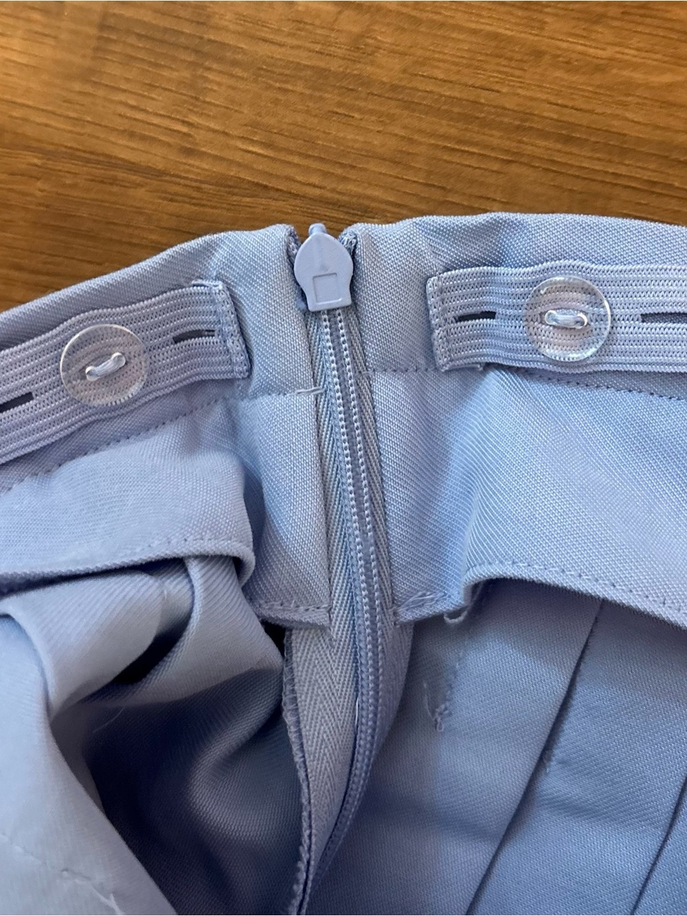 NWT Zara Light Blue Pleated Girls 8-9 Years Skirt Summer School Uniform - Picture 5 of 6